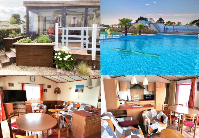 Mobile home à Brem-sur-Mer - Le Cocon des Dunes - Piscines chauffées